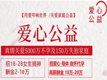 崂山捐卵助孕生子 爱心志愿者招募